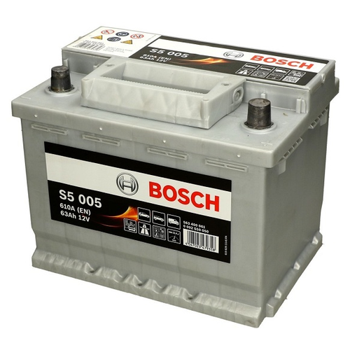 фото Аккумулятор bosch 0092s50050 s5 12v 63ah 610a