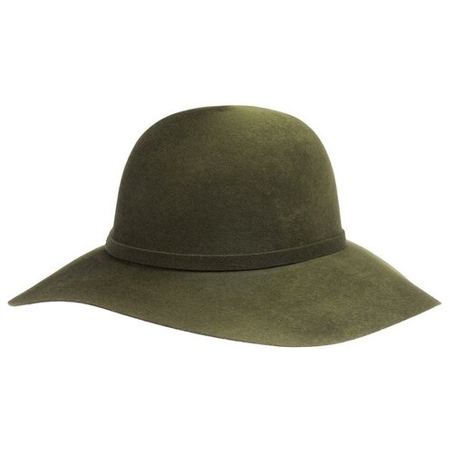 шляпа канотье betmar демисезонная шерсть утепленная размер 56 коричневый Шляпа Betmar, размер 56, зеленый