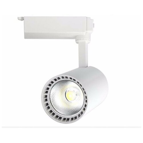 Трековый светильник - Spotlight, однофазный, 3-х контактный, 220 В, 30 Вт, белый
