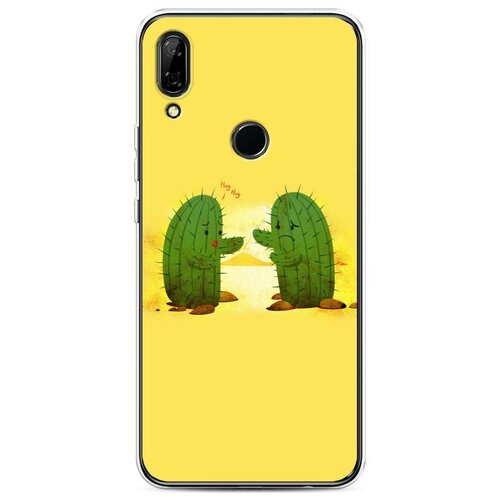 фото Силиконовый чехол "кактусная любовь" на huawei p smart z / хуавей п смарт z case place