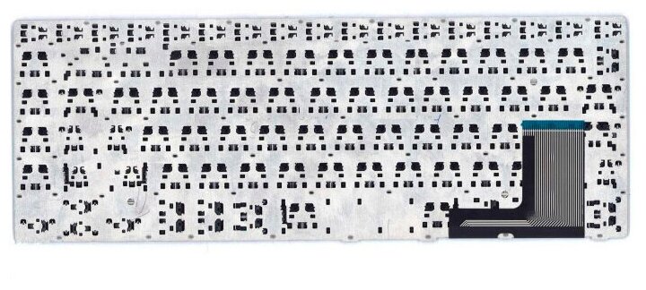 Клавиатура для ноутбука Samsung NP370R4E черная без рамки с подсветкой