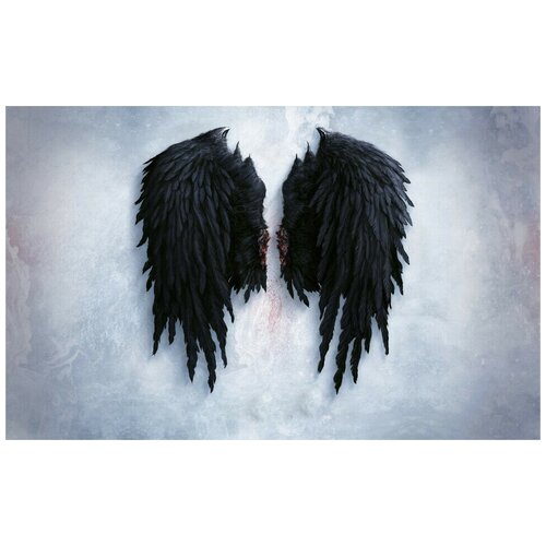 Интерьерная картина-обогреватель WarmART Чёрные крылья 60х100 см 600000₽