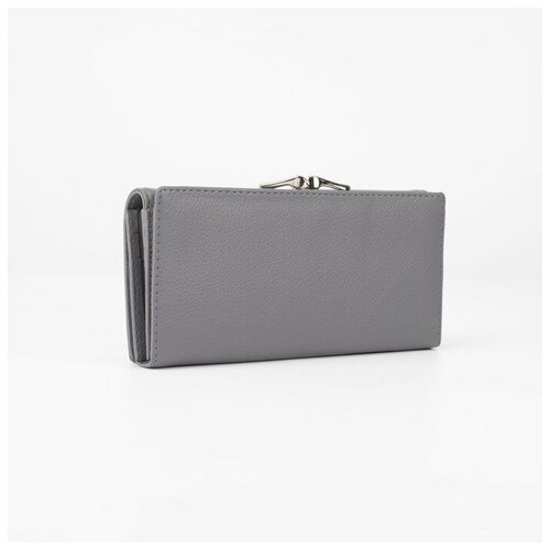 фото Кошелёк на магнитах, цвет серый нет бренда