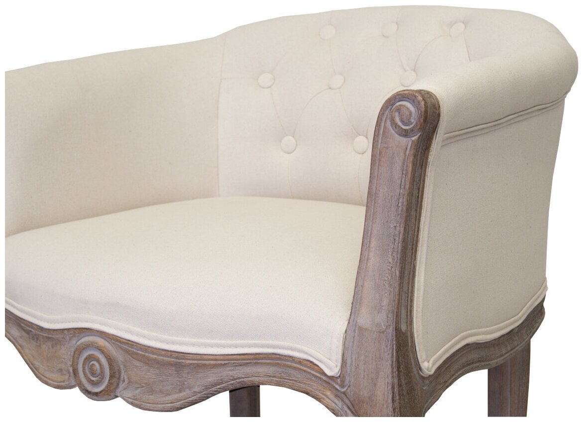 Низкое кресло Mak-interior Kandy beige - фотография № 5