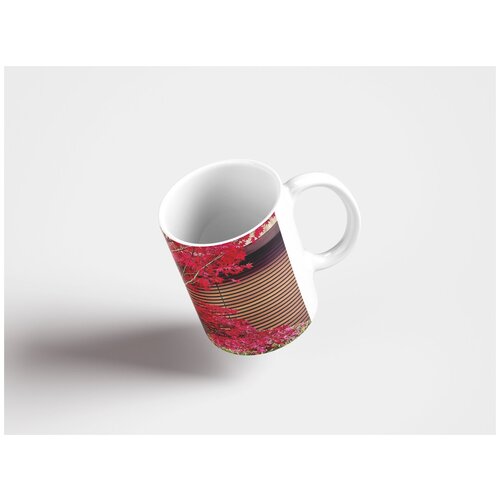 фото Кружка "декоративные клен, япония, завод 320 мл. белая" lotsprints