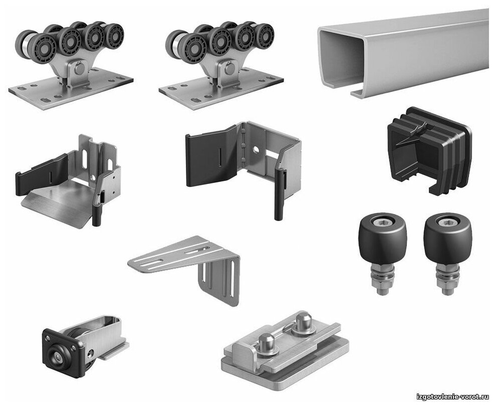 Комплект для откатных ворот без балки ALUTECH SGN-01 - фотография № 2