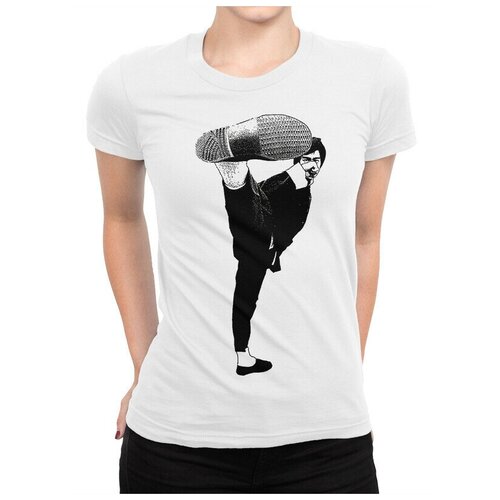 Футболка DreamShirts Брюс Ли Женская Белая 3XL