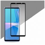 3D/5D защитное стекло MyPads для Sony Xperia 10-3 с закругленными изогнутыми краями которое полностью закрывает экран / дисплей по краям с олеофо. - изображение