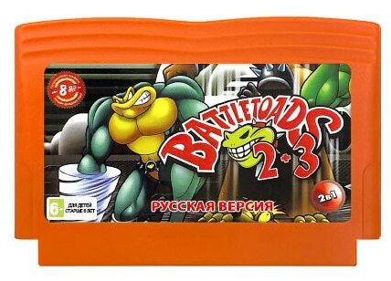 Игра для Dendy: BattleToads 2 + BattleToads 3 (Рус. версия)