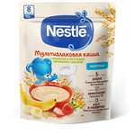 Каша Nestlé молочная мультизлаковая с бананом и кусочками земляники садовой, с 8 месяцев, 200 г - изображение