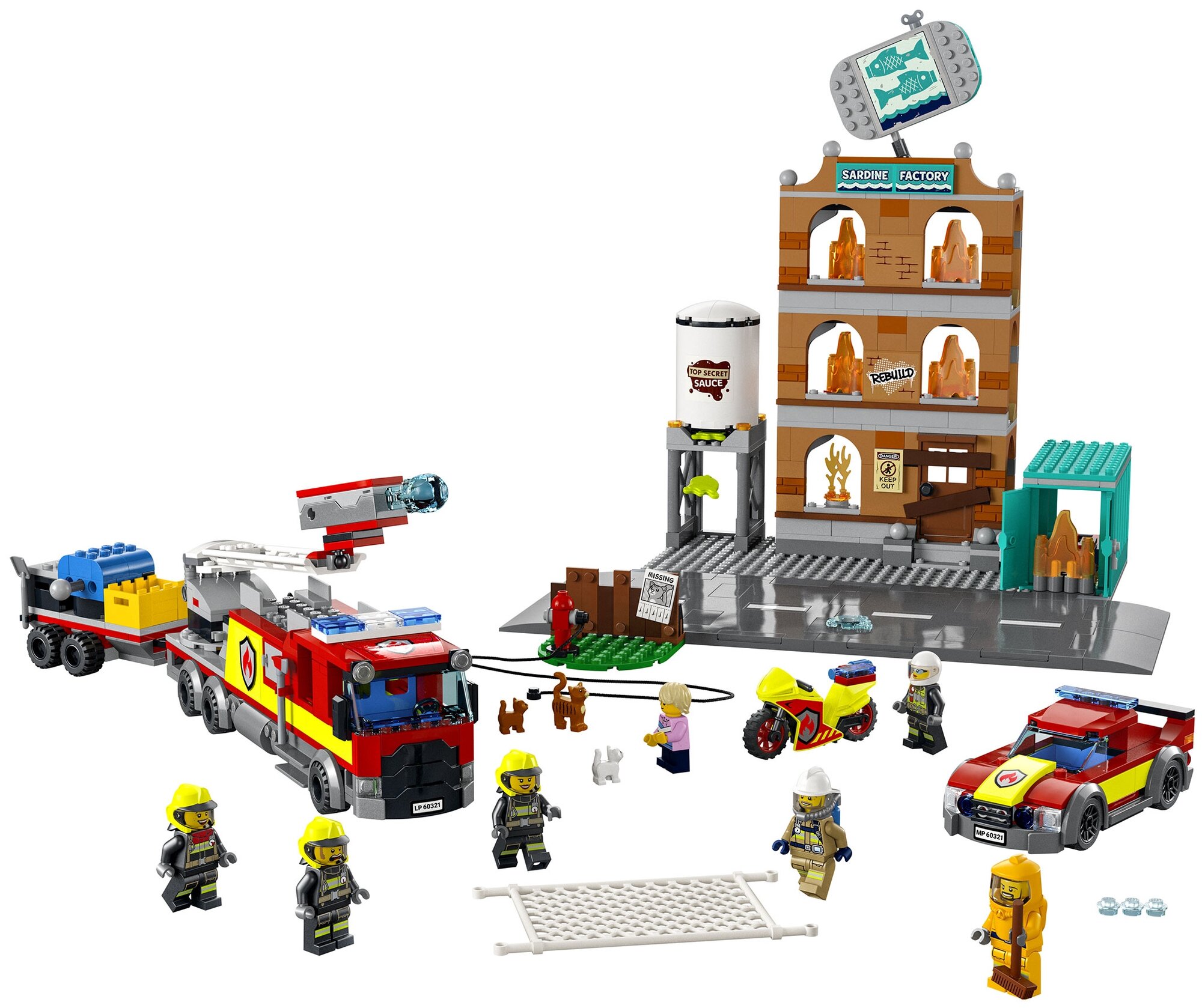 Конструктор LEGO City 60321 Пожарная команда, 766 дет.