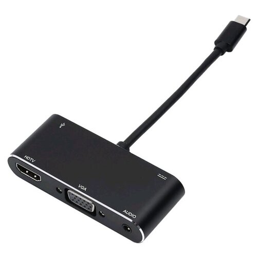 переходник hdmi vga 0 1м atcom at2810 круглый черный Atcom AT2810