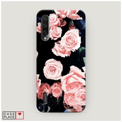 фото Чехол пластиковый xiaomi mi a3 чайные розы case place