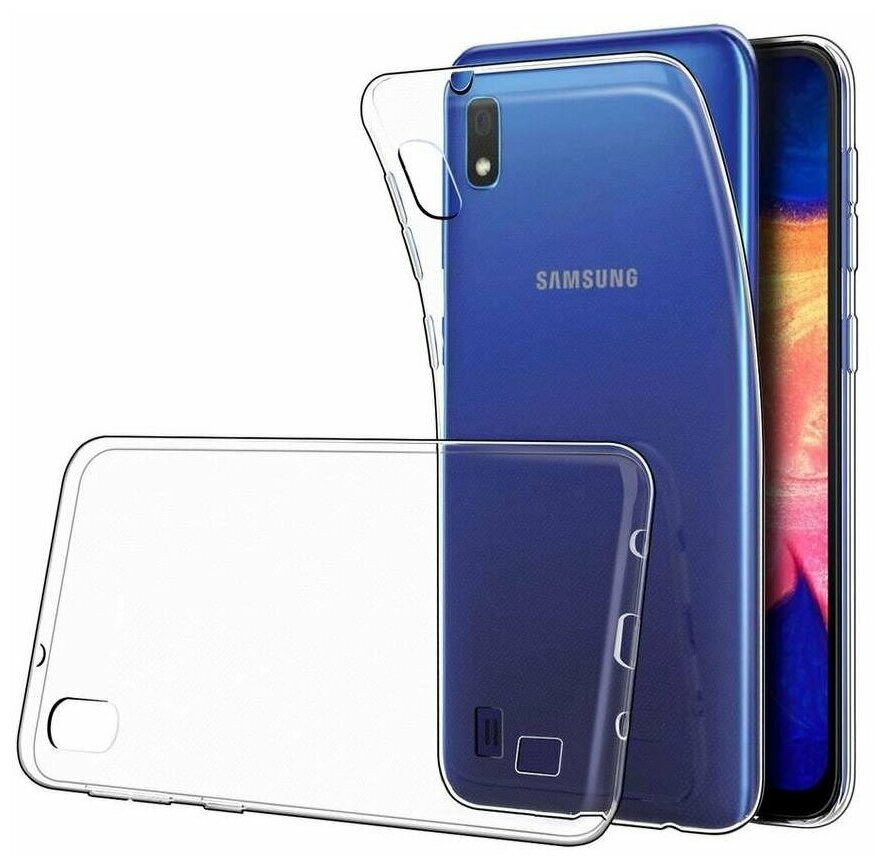 Силиконовый чехол для Samsung Galaxy A10 прозрачный