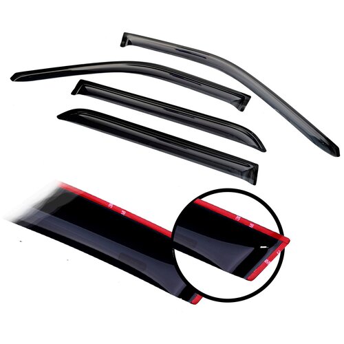 Дефлекторы окон накл. KIA CEED II (2012-) универсал 