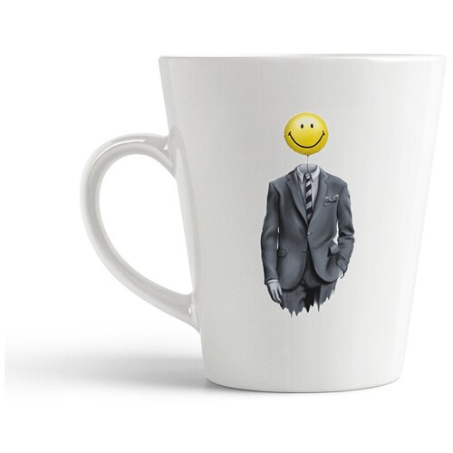 фото Кружка-латте coolpodarok смайл туловище человека