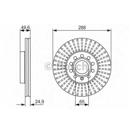 bosch 986479939 тормозной диск передний premium 2 (цена за 1 шт.)