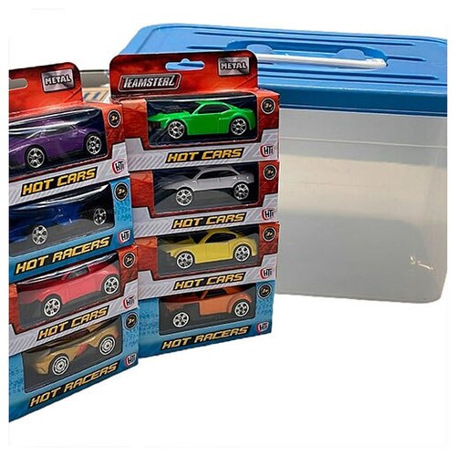 фото Большой детский набор / коллекция игрушечных машинок / легковые автомобили 8 шт hti teamsterz, серия hot cars, в ассортименте  hti teamsterz.