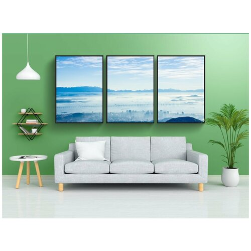 фото Набор модулных постеров для интерьера "небосвод, природа, пейзаж" 60x90 см. в тубусе, без рамки lotsprints