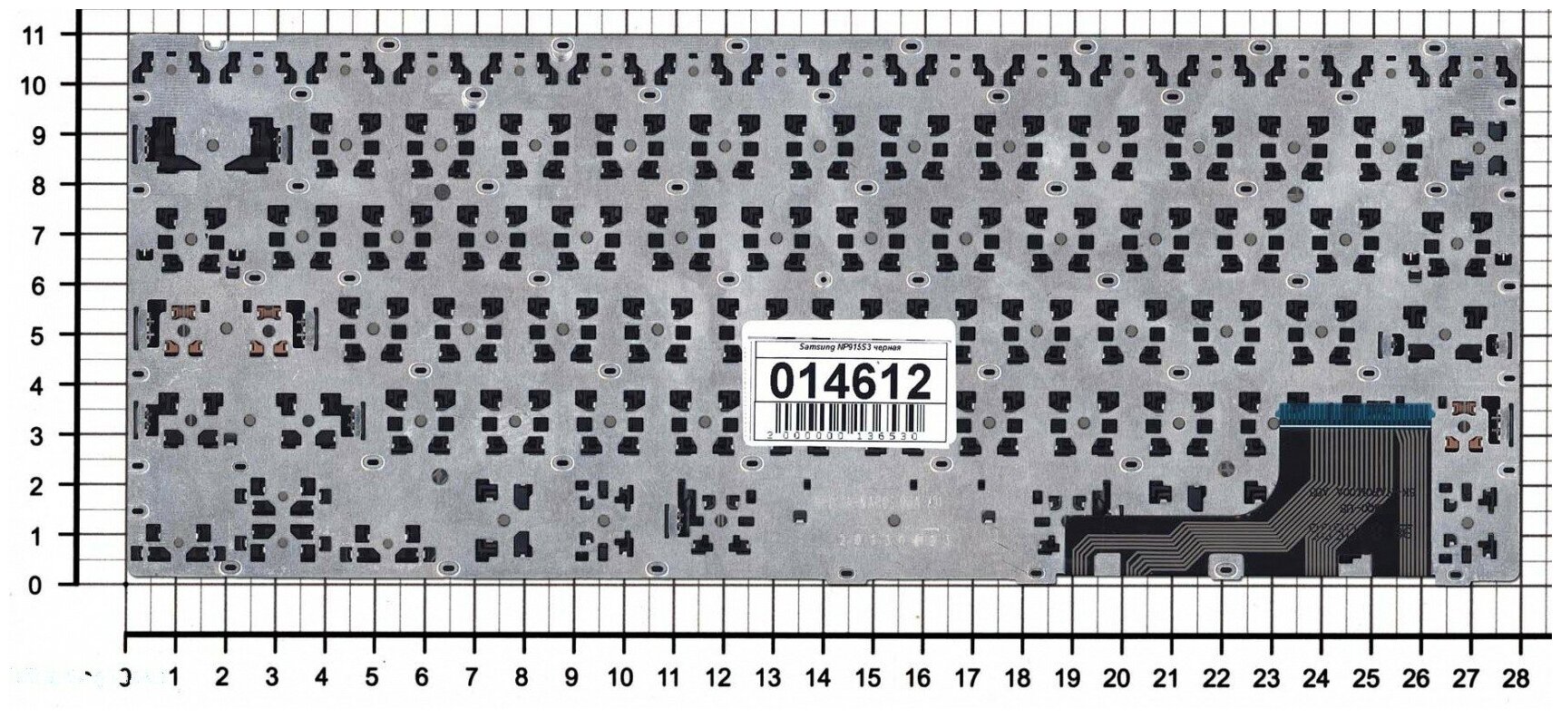 Клавиатура для ноутбука Samsumg NP915S3G черная