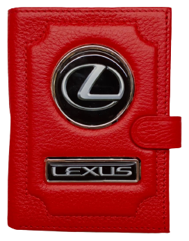 Обложка LEXUS 1-6-1120, красный