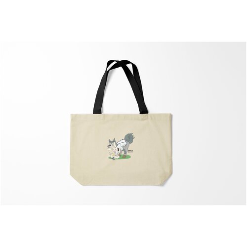 фото Сумка-шоппер / 46х35 см / аниме / beastars ты очень странный burnettie