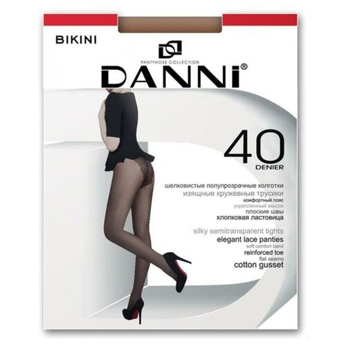 Колготки женские Danni Bikini 40 den, цвет телесный, размер 4
