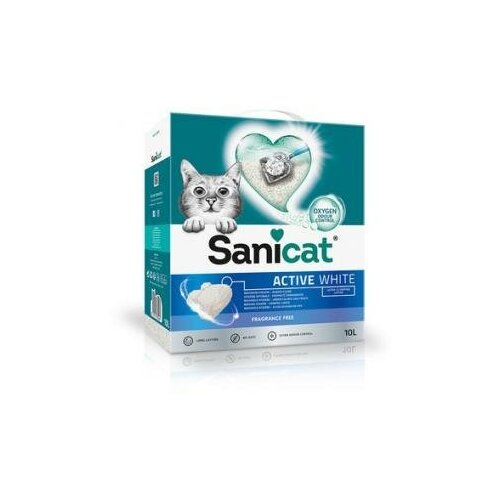Sanicat Sani Cat 5,1кг белоснежный ультракомкующийся наполнитель без аромата Арт.52422