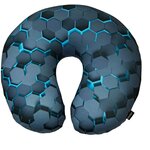 Подушка дорожная для шеи RATEL, серия Art moments, дизайн Black Hexagon. - изображение