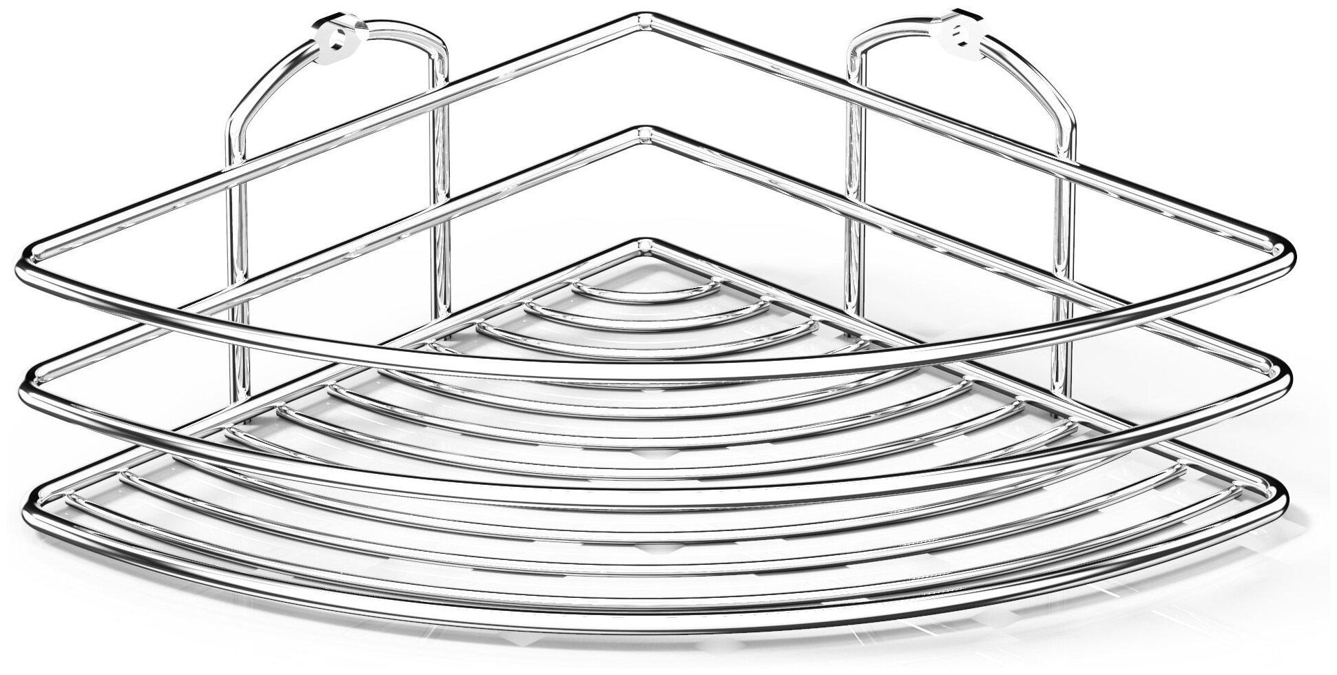 Полка для ванной комнаты угловая BK021 1 ярус 20*20*9 хром