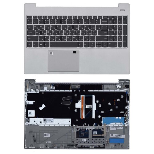 Клавиатура для ноутбука Lenovo SN20S69967 русская серая с серебристым топкейсом с подсветкой 535000₽