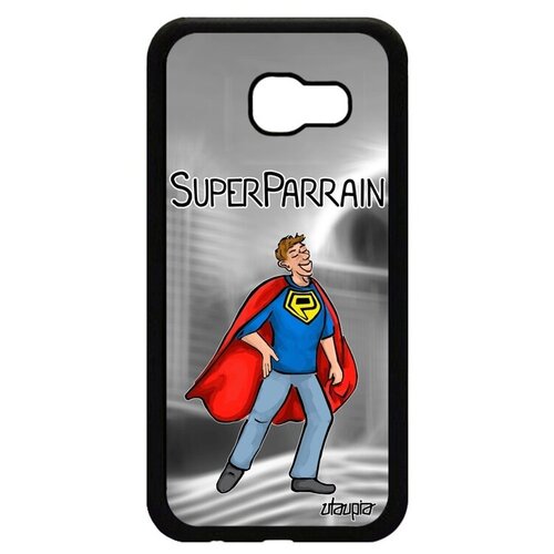 фото Ударопрочный чехол для мобильного // galaxy a5 2017 // "суперкрестный" отец супергерой, utaupia, серый