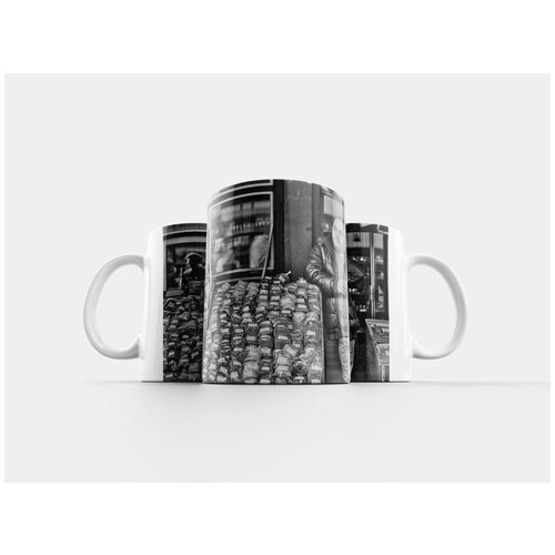 фото Кружка "рынок, verkaüfer, черно-белый" 320 мл lotsprints