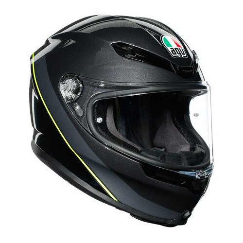 фото Шлем agv k-6 multi minimal gunmetal/black/yellow- fluo xxl