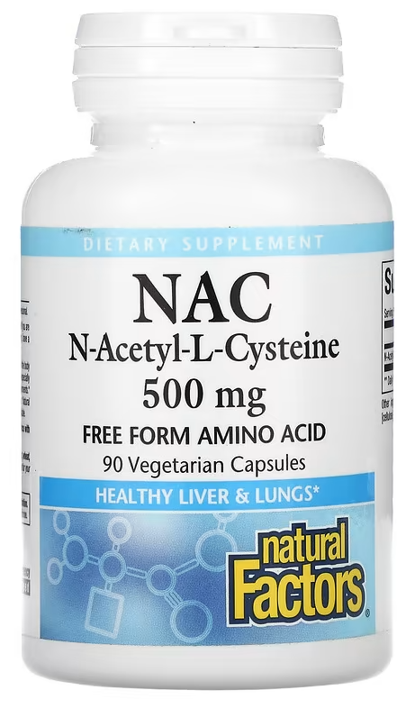 Капсулы Natural Factors NAC N-Acetyl-L-Cysteine