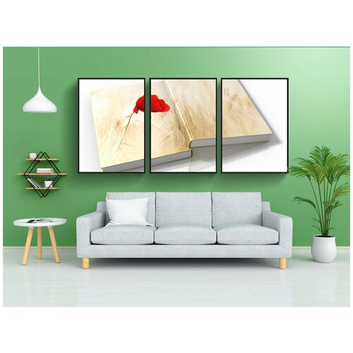 фото Набор модулных постеров для интерьера "книга, книги, два" 60x90 см. в тубусе, без рамки lotsprints