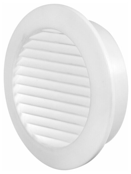 Решётка вентиляционная дверная, круглая 58 мм, цвет белый, комплект из 2 шт. - фотография № 2