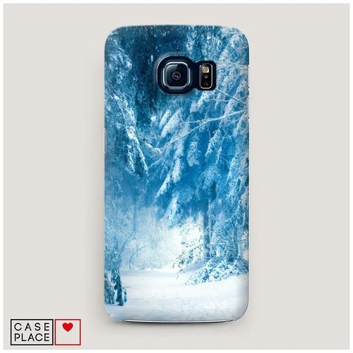 фото Чехол пластиковый samsung galaxy s7 зима 10 case place