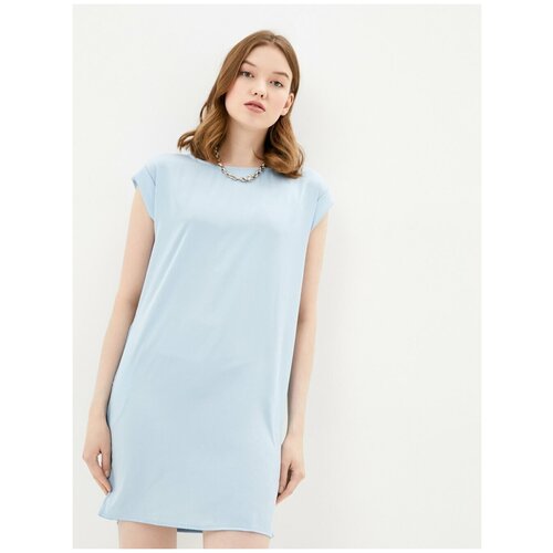 Короткое платье INCITY, цвет светло-голубой, размер XS