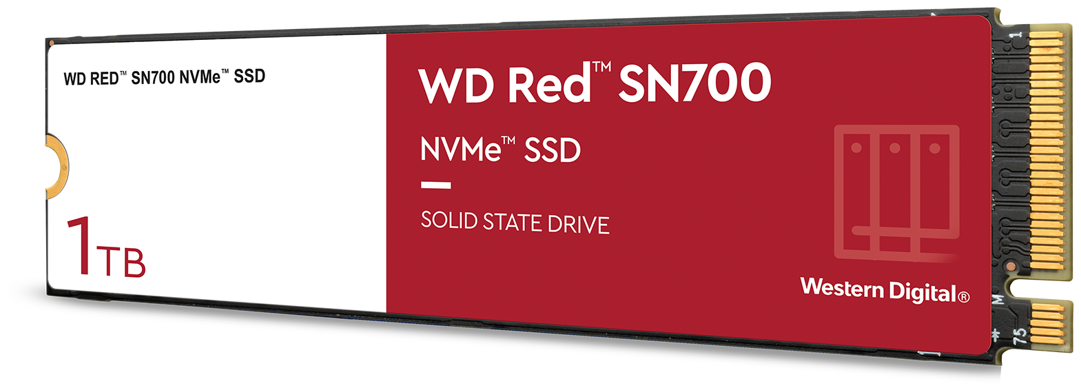 SSD WESTERN DIGITAL SN700 1Тб M.2 Наличие PCIE NVMe 3D NAND Скорость записи 3000 Мб/сек. Скорость чтения 3430 Мб/сек. 2.38mm TBW 2000 Тб WDS100T1R0C - фото №2