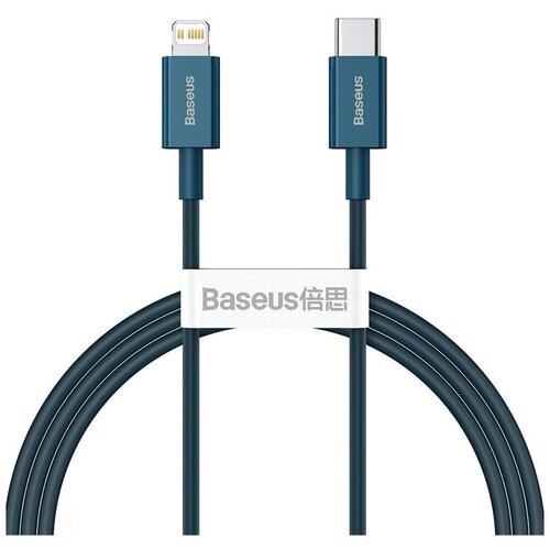 Кабель Baseus Superior Series Fast Charging Data Cable Type-C to Lightning PD 20W 1m Blue (CATLYS-A03) аксессуар baseus superior series fast charging data cable type c lightning pd 20w 1m blue catlys a03