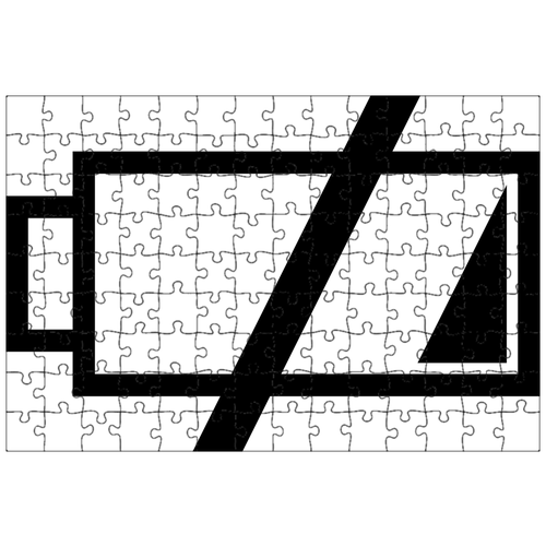 фото Магнитный пазл 27x18см."пустой, аккумулятор, индикатор" на холодильник lotsprints