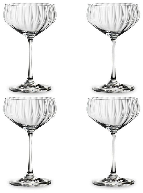 Набор бокалов Spiegelau LifeStyle Сoupette для шампанского и коктейля 4450178, 310 мл, 4 шт., прозрачный