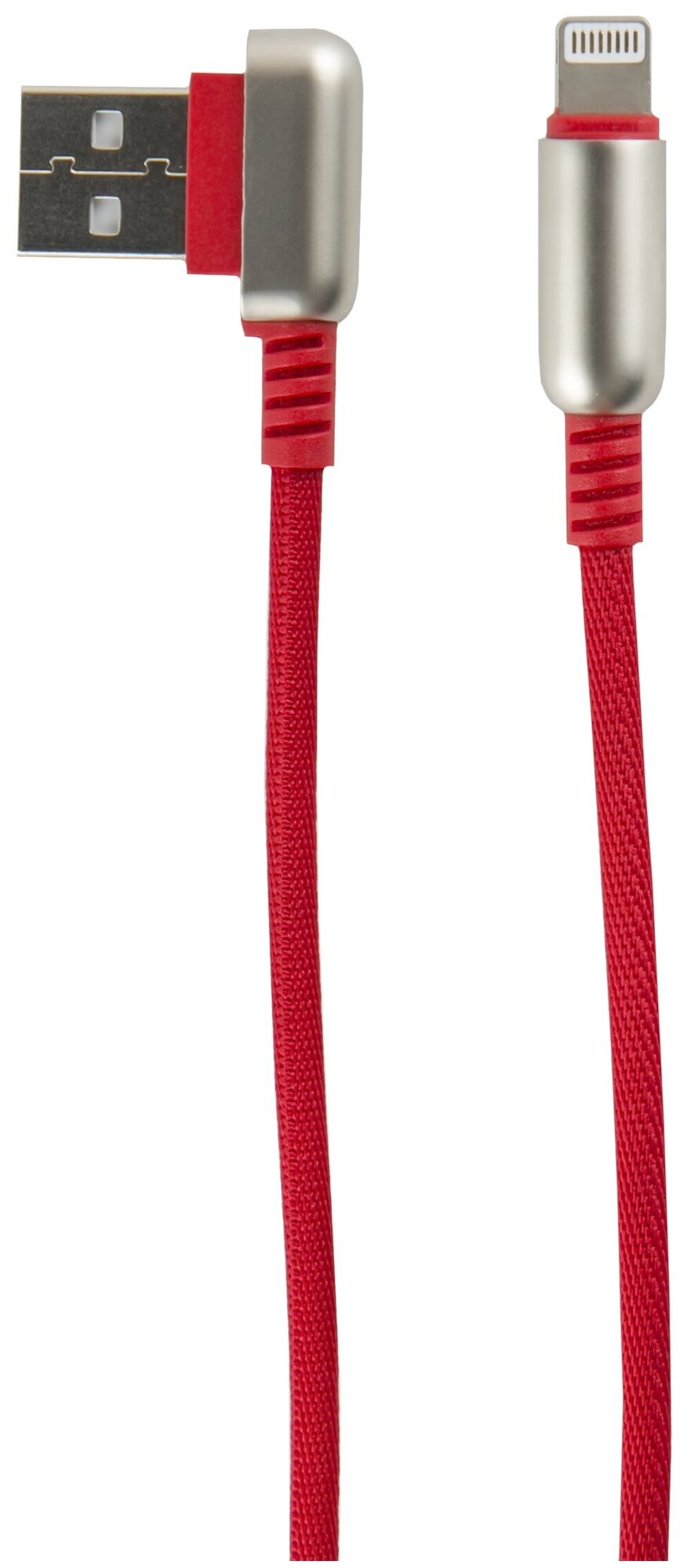 Дата-Кабель Red Line Loop USB - Lightning, красный