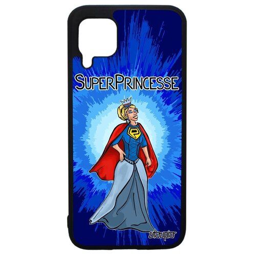 фото Защитный чехол на телефон // huawei p40 lite // "суперпринцесса" герой супергерой, utaupia, синий