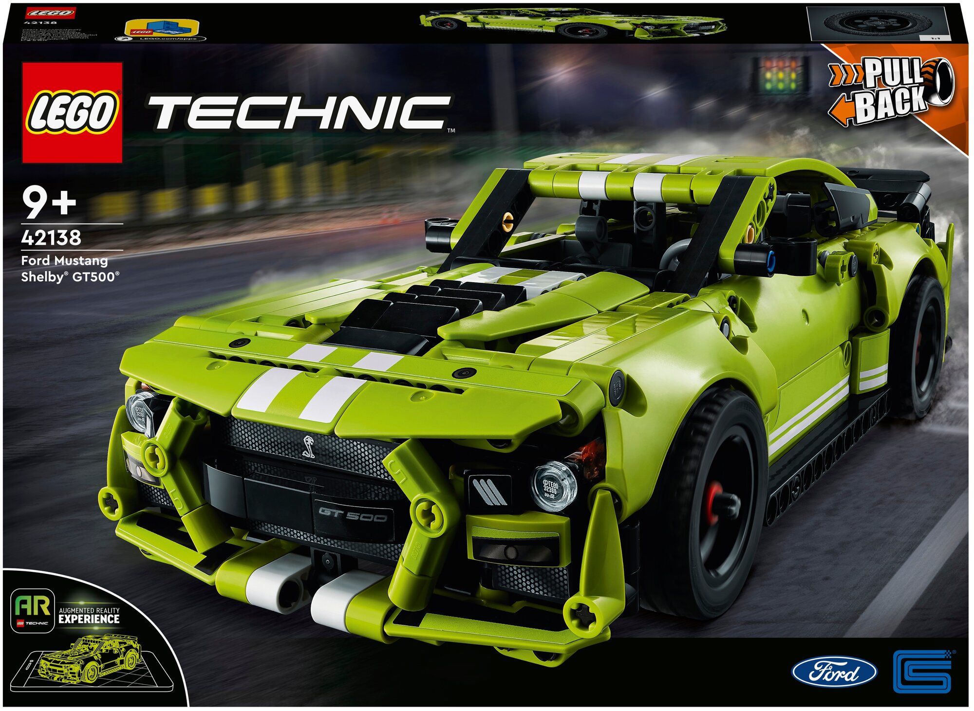 Конструктор LEGO Technic 42138 Ford Mustang Shelby GT500, 544 дет.