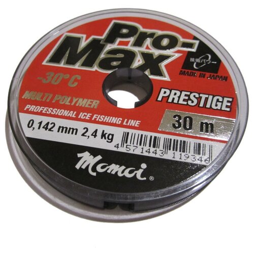 Леска Momoi Pro-Max Prestige 0,142мм 30м прозрачная