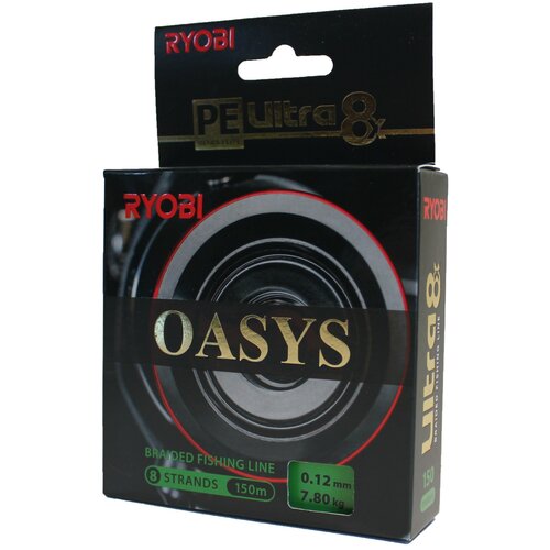 леска шнур ryobi oasis dark green 0 30mm 150m Леска-шнур RYOBI Oasis Dark Green 0,12mm 150m