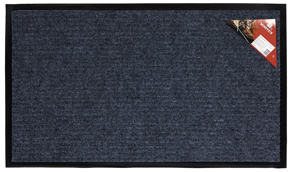 Vortex Коврик влаговпитывающий ребристый, 60х90 см, цвет: черный - фото №5