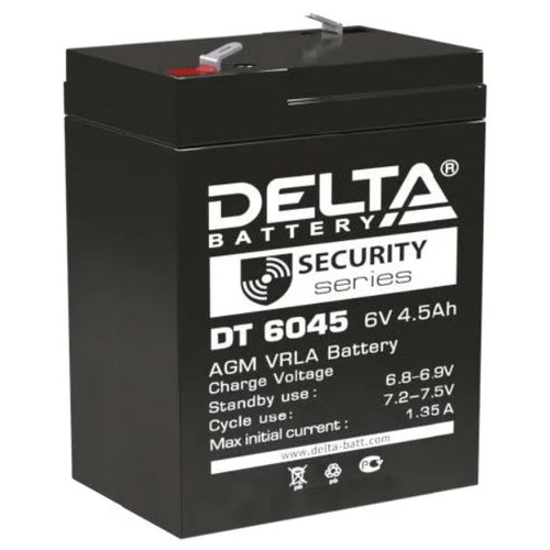 Аккумулятор для детского электромобиля DELTA 4.5-6 (6V 4.5AH / 6 В 4.5Ач)